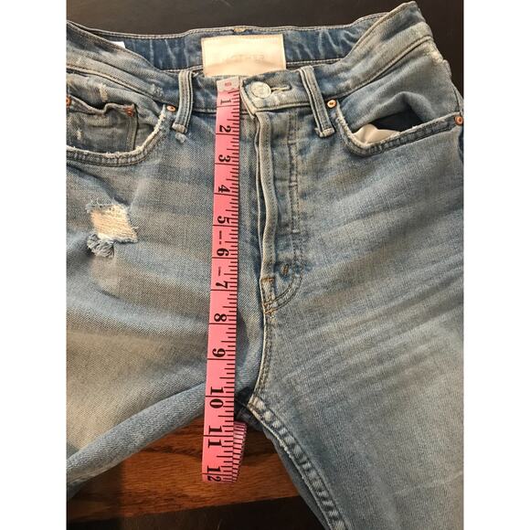 Mother The Tomcat The Confession Button-Fly Distressed Jeans - Size 24 - Picture 9 of 14